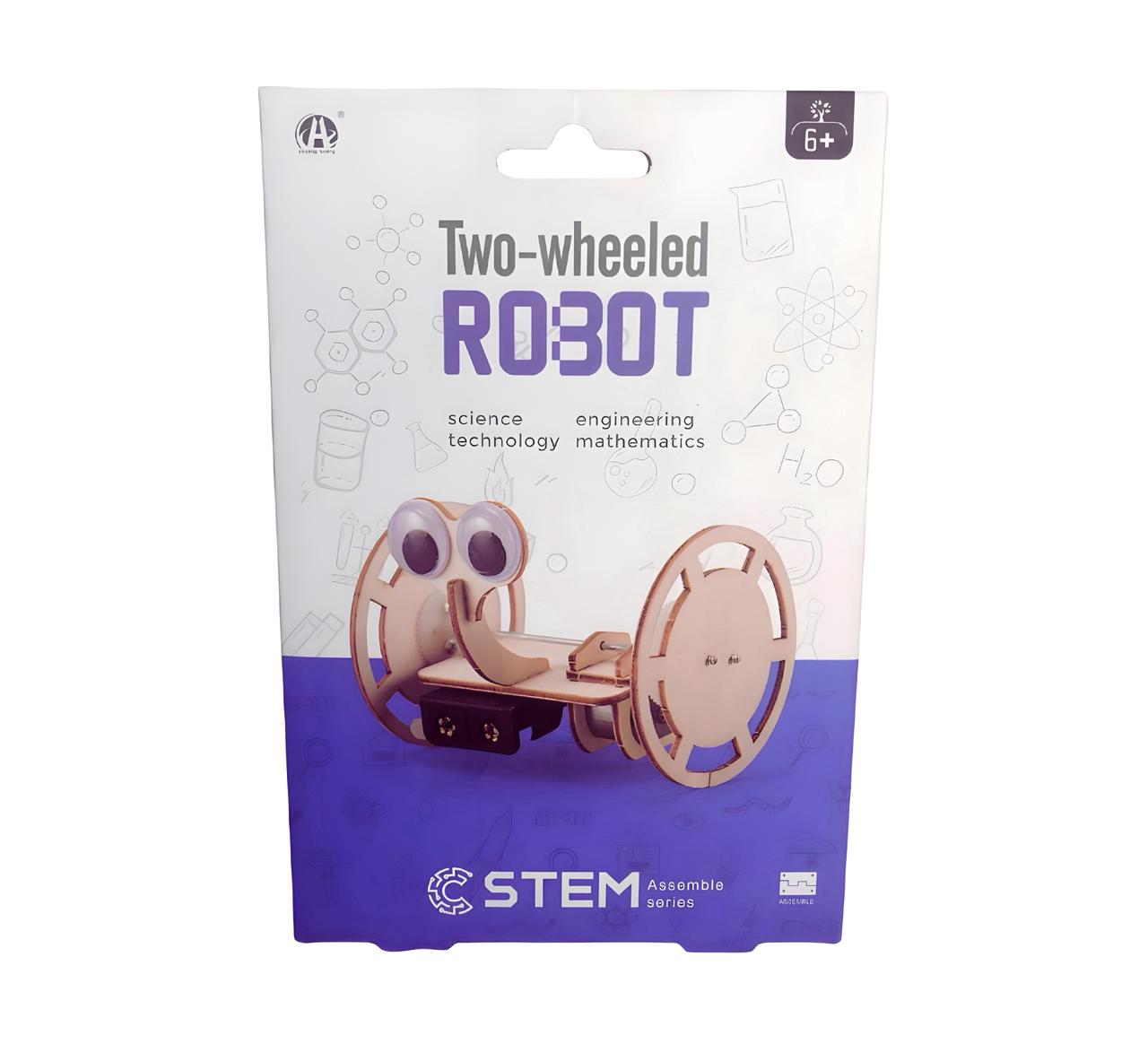 Wood STEM Two-Wheeled Robot