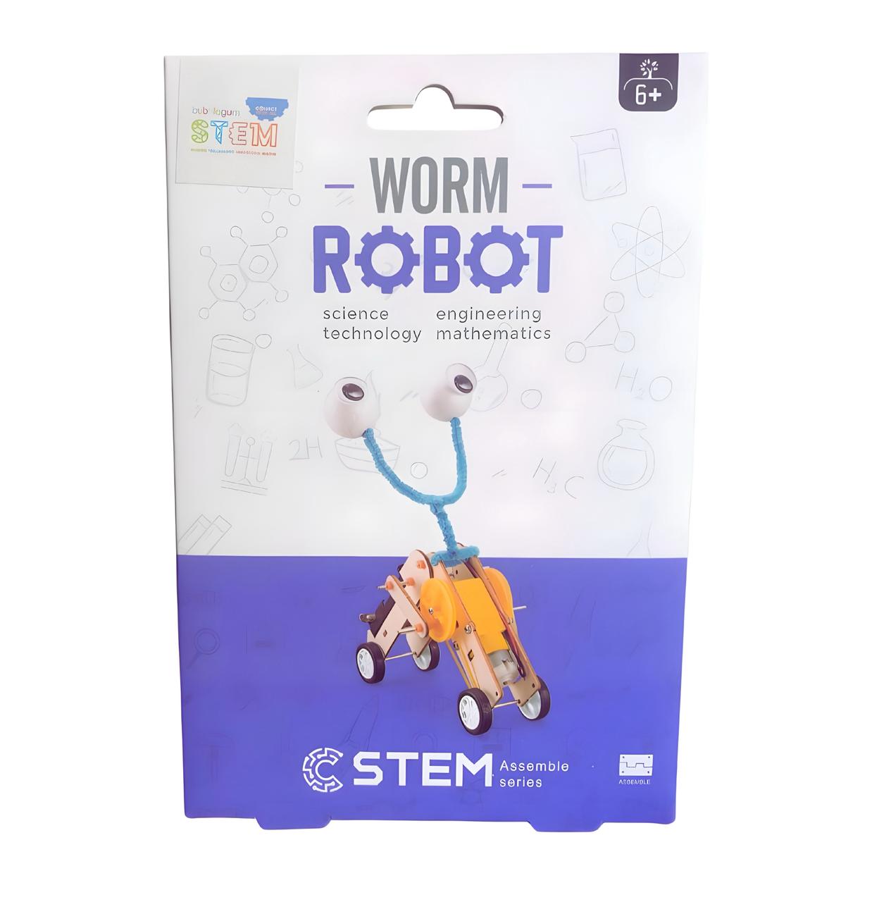 Wood STEM Worm Robot